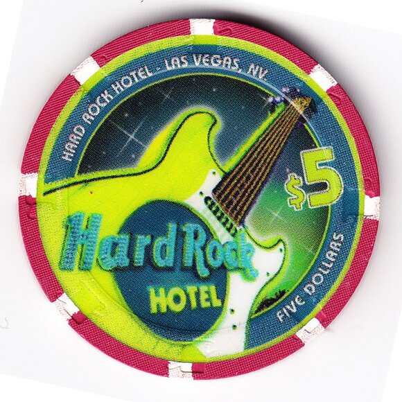 2002 Moby @ Hard Rock Hotel & Casino Las Vegas $5 Gaming Chip (b16) - Picture 2 of 2